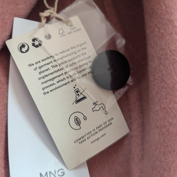SOLD Pink wool coat - Mango - Picture 10 of 12